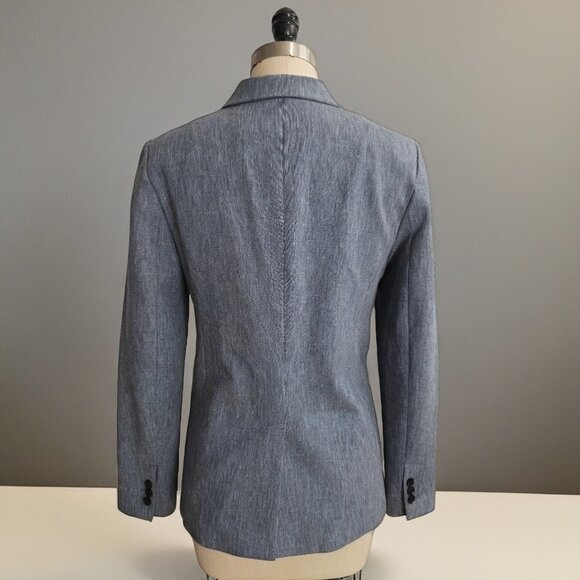 Banana Republic Woman’s Long and Lean Blazer Light Blue Size 10 - Picture 6 of 10